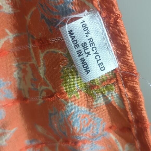 Whimsical Fairycore Recycled Silk Boho Embroidered Wrap Skirt Women's One size - Picture 9 of 11